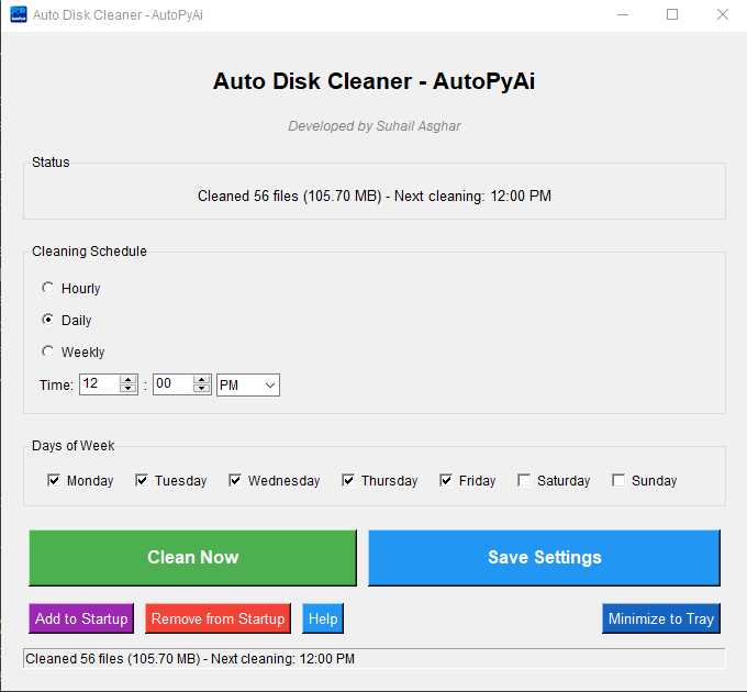 Auto Clean Software Auto Disk Cleaner: Tray-based • Fully customizable • Zero hassle | AutoPyAI